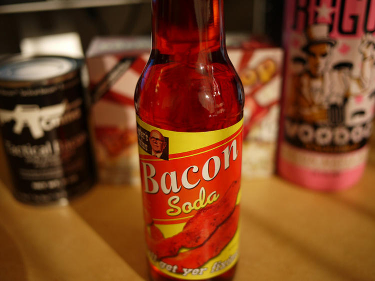 Une bouteille de Bacon Soda