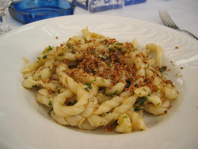 Les busiate en Sicile