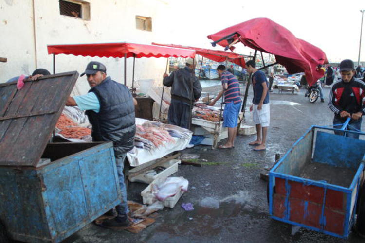 Fin de marché à Essouira